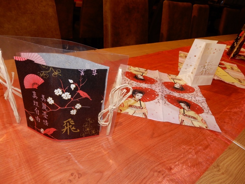 Tischdeko auf chinesisch